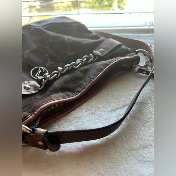 Coach Signature Duffle Shoulder Crossbody Purse - Picture 6 of 12